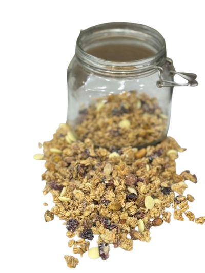 Homemade Granola with White Chokolate