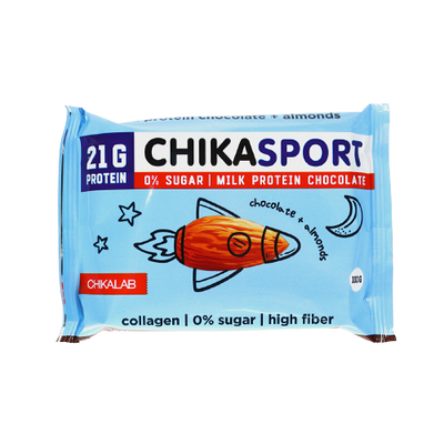 CHIKALAB Chika Sport Milk Protein Chocolate with almonds