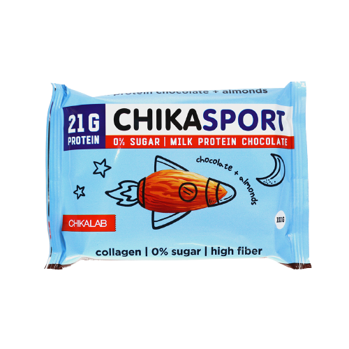 CHIKALAB Chika Sport Milk Protein Chocolate with almonds