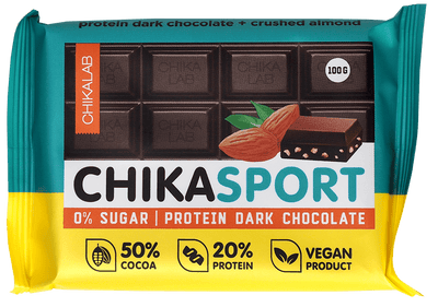 CHIKALAB Chika Sport Dark Protein Chocolate with almonds