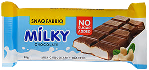 SNAQ FABRIQ Milk Chocolate with Milky-nut (cashew) filling