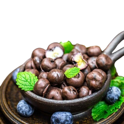 Blueberry in white & milk chocolate