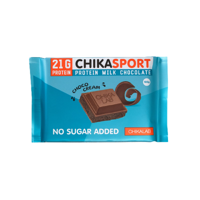 CHIKALAB Chika Sport Milk Protein Chocolate with chocolate filling