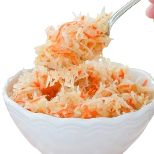 Homemade sauerkraut white cabbage
