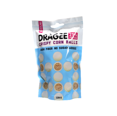 CHIKALAB Dragee Crispy Corn balls white chocolate