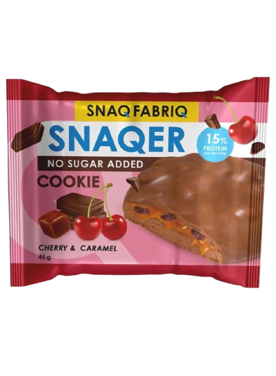 SNAQER Protein Cookie With cherry and caramel