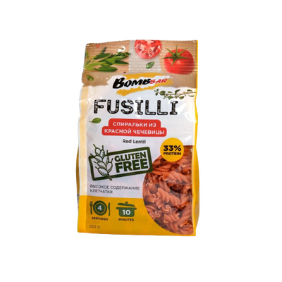 Bombar Fusilli Red Lentil