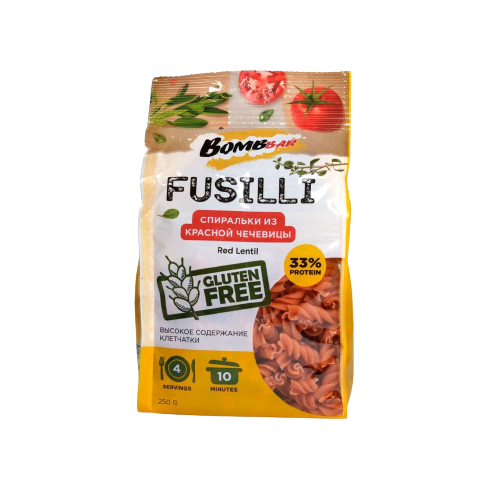 Bombar Fusilli Red Lentil