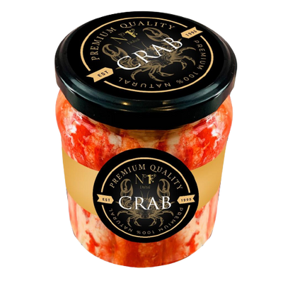 Red King Crab Cooked Merus Meat Jar