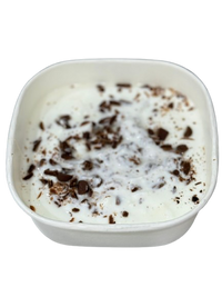 Homemade Greek Yogurt with Dark Chokolate Pieces