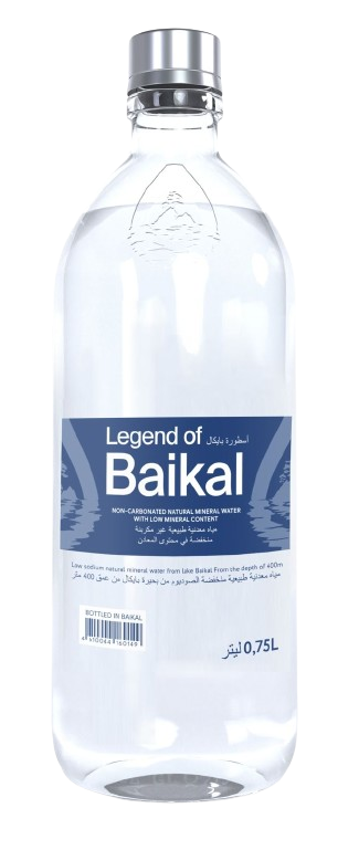 Bottled natural mineral water "Legend of Baikal" NON- CARBONATED 750ml