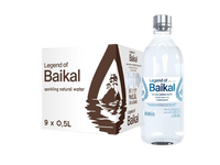 Bottled natural mineral water "Legend of Baikal" CARBONATED 9x500ml