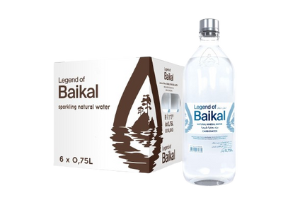 Bottled natural mineral water "Legend of Baikal" CARBONATED 6x750ml