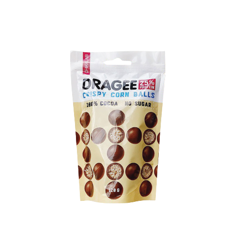 CHIKALAB Dragee Crispy Corn balls milk chocolate