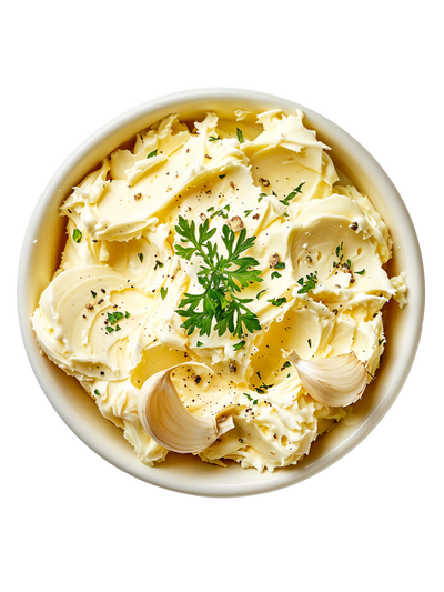 Homemade Butter 82% Fat "Garlic with Dill"