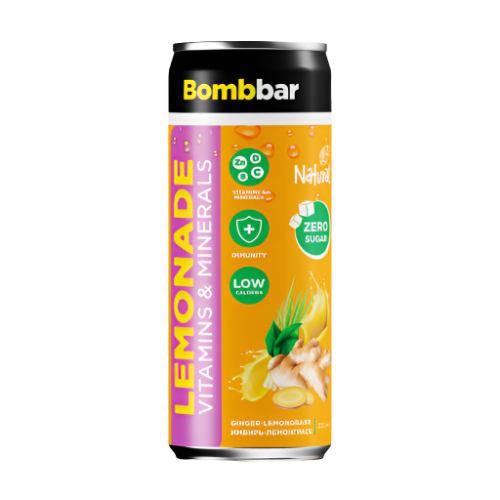 Bombbar Ginger&Lemongrass Low Calories Vitamins & Minerals Drink