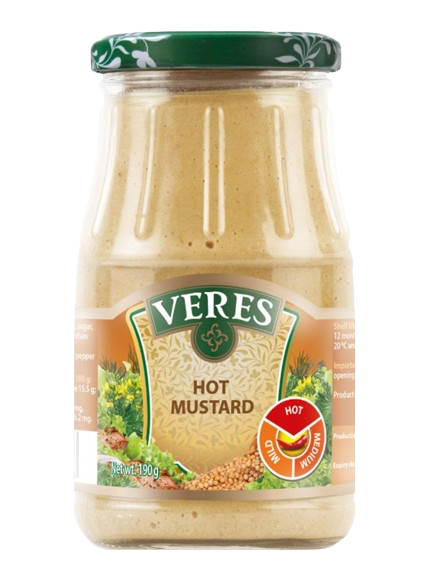 Veres Hot Mustard Jar