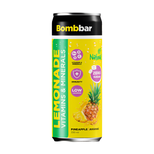 Bombbar Pineapple Low Calories Vitamins & Minerals Drink