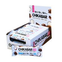 CHIKALAB Chocolate covered protein bar with filling  COCONUT 12 pcs