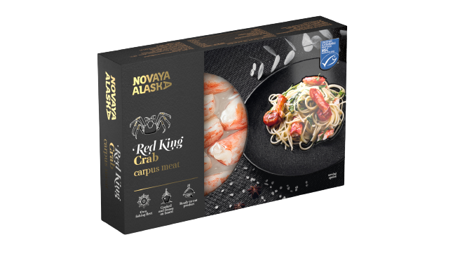 Red King Crab Cooked Frozen Carpus Meat (200g)