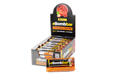 BOMBBAR Glazed bar Hazelnut praline 12 pcs