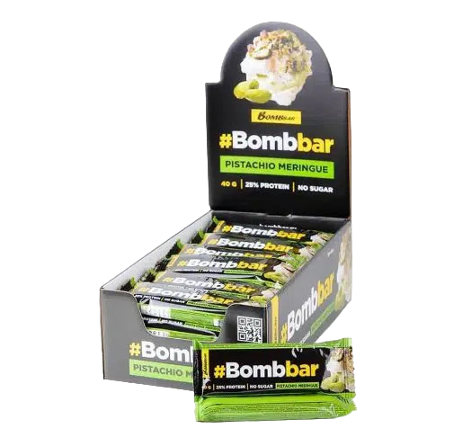 BOMBBAR Glazed bar Pistachio Meringue 12 pcs