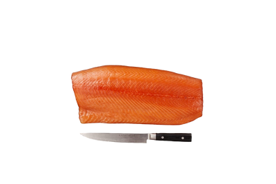 Cold-smoked king salmon