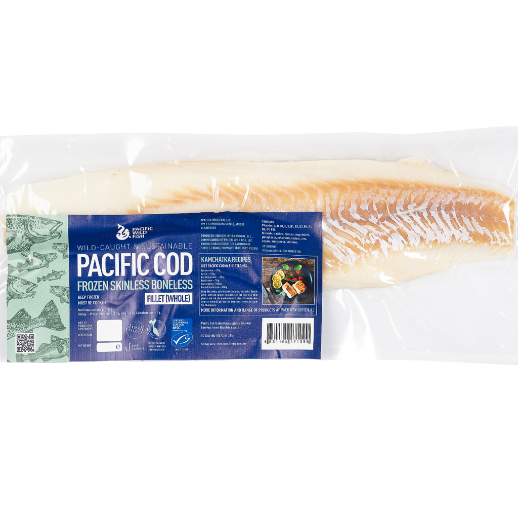 PACIFIC COD SKINLESS WHOLE 360-450 g