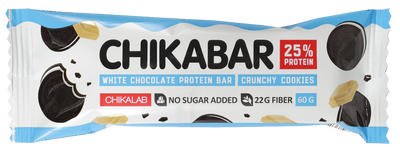 CHIKALAB Chocolate covered protein bar with filling  CRUNCHY COOKIES