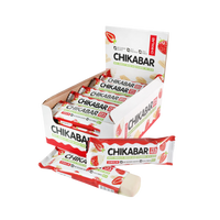 CHIKALAB Chocolate covered protein bar with filling STRAWBERRY WITH CREAM 12 pcs