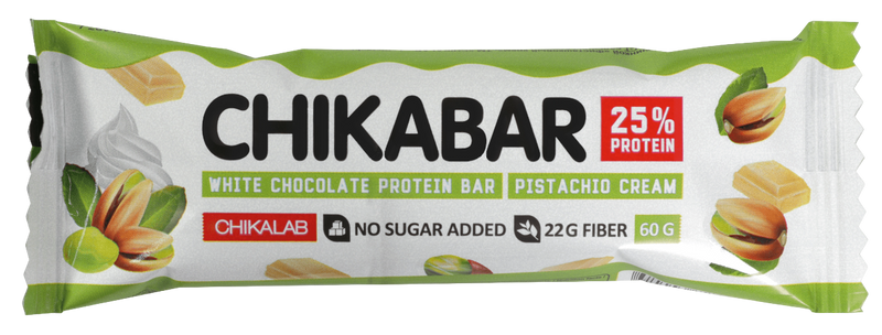 CHIKALAB Chocolate covered protein bar with filling  PISTACHIO CREAM