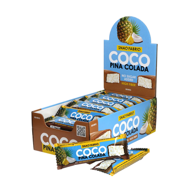 SNAQ FABRIQ Glazed bar  Pina Colada 12pcs
