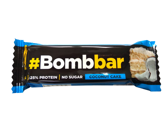 BOMBBAR Glazed bar Coconut cake