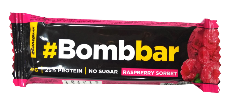 BOMBBAR Glazed bar  Raspberry sorbet 40 g