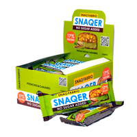 SNAQ FABRIQ Glazed bar Pictachio with caramel 12pcs