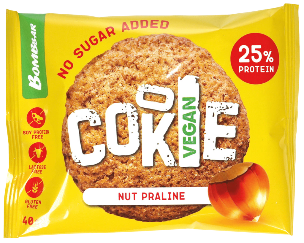 BOMBBAR Vegan cookie  WITH NUT PRALINE FLAVOUR 40g