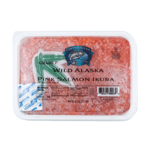 Alaskan Pink Salmon Caviar Roe (Frozen)